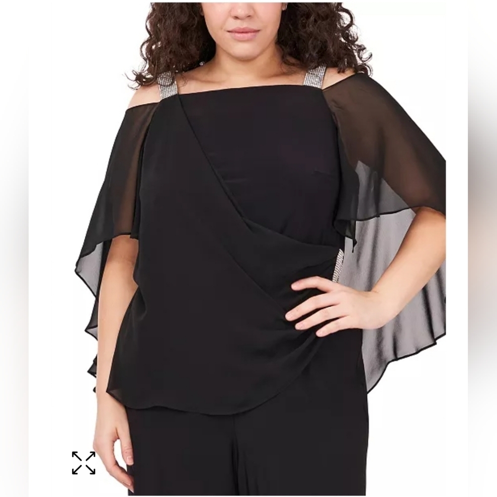 MSK Black Wide Leg Jumpsuits - Picture 4 of 8